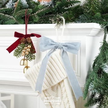 DINDOSAL Dusty Blue Velvet Ribbon for Crafting and Decorations