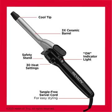 Revlon Triple Ceramic Curling Iron for Silky Curls