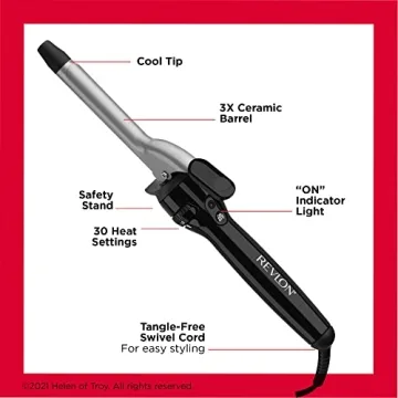 Revlon Triple Ceramic Curling Iron for Silky Curls