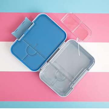 gimmiebox leakproof children lunch box bento box for kids gimmieone (blue)