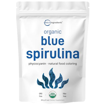 Organic Blue Spirulina Powder for Smoothies and Baking
