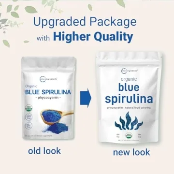 Organic Blue Spirulina Powder for Smoothies and Baking