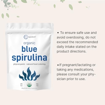 Organic Blue Spirulina Powder for Smoothies and Baking