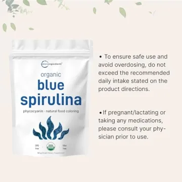 Organic Blue Spirulina Powder for Smoothies and Baking