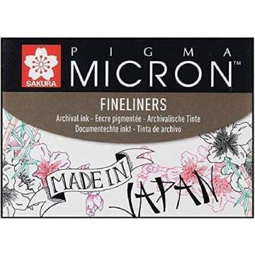 Sakura Pigma Micron 8 Color Set for Art and Journaling