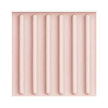 mDesign Durable Silicone Kitchen Sink Storage Organizer Tray - Holder for Sponges, Soap, Scrubbers - Ribbed Base, Quick Drying, Waterproof, Non-Slip - Linelle Collection - Light Pink