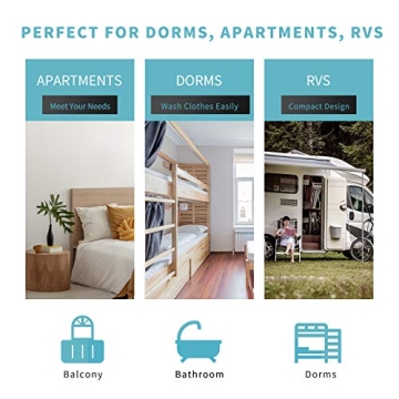 Auertech Portable Washing Machine for Small Spaces