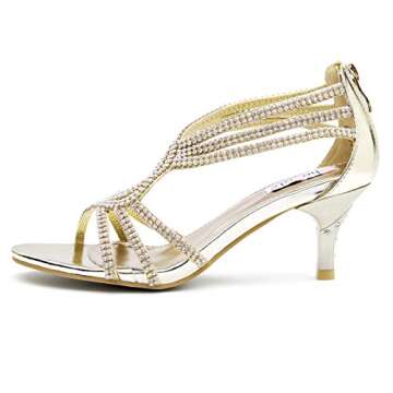 Stylish SheSole Women's Low Heel Dance Wedding Sandals