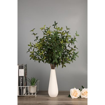 Miracliy 6pcs Lifelike Artificial Eucalyptus Greenery Stems