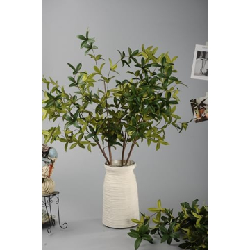 Miracliy 6pcs Lifelike Artificial Eucalyptus Greenery Stems