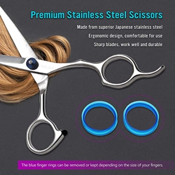 Professional Stainless Steel Hair Scissors Salon Home Use