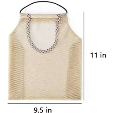 HPYNPES 2PCS Reusable Mesh Bag, Portable Produce Bags, Washable Hanging Storage Bags, Organizer Shopping Handbag for Fruit, Garlics, Onions, Potatoes