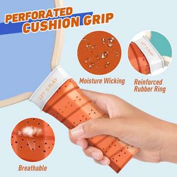 Pickleball Paddles Set of 4, Premium Wood with 4 Indoor & Outdoor Pickleball Balls and 1 Carry Bag, Pickleball Rackets with Ergonomic Cushion Grip for Beginner & Professional Gifts for Women Men Youth