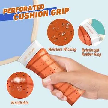 Pickleball Paddles Set of 4, Premium Wood with 4 Indoor & Outdoor Pickleball Balls and 1 Carry Bag, Pickleball Rackets with Ergonomic Cushion Grip for Beginner & Professional Gifts for Women Men Youth