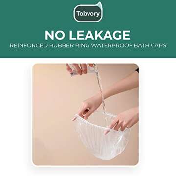 Disposable Shower Caps - 100PCS Waterproof Hair Caps