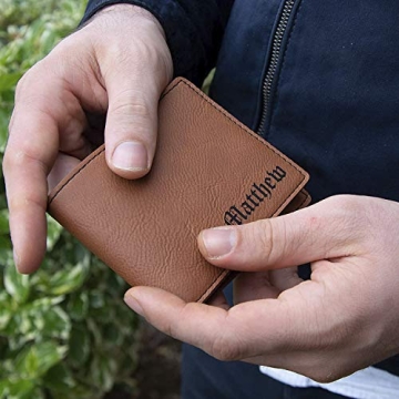 Buy Custom Engraved Leather Wallet - Perfect Gift Option