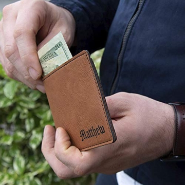 Buy Custom Engraved Leather Wallet - Perfect Gift Option
