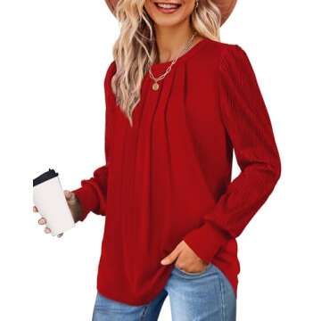 Trendy XIEERDUO Women's Long Sleeve Tops for Fall 2024