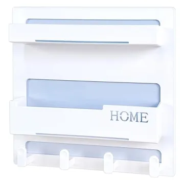 Floating Bedside Shelves: Stylish Self-Stick Organizer