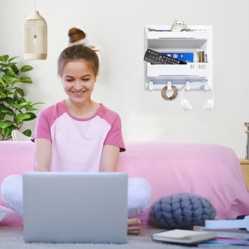 Floating Bedside Shelves: Stylish Self-Stick Organizer