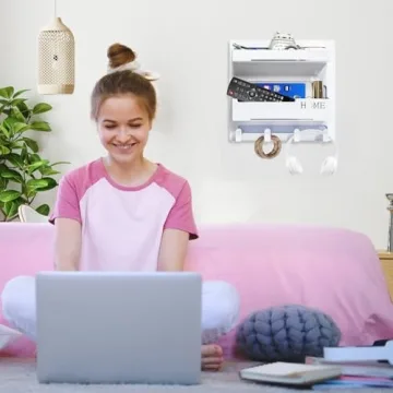 Floating Bedside Shelves: Stylish Self-Stick Organizer