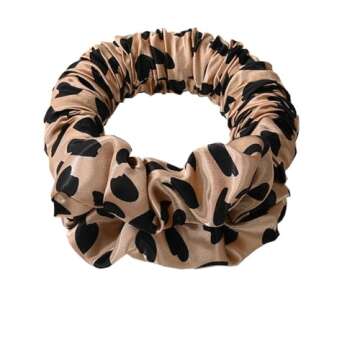 VANVO Heatless Hair Curler Scrunchie, Brown dots - Premium Quality, No Heat/Damage Hair, DIY Overnight Hairstyles for Long Hair, Women, Teens, Soft Ponytail Hairband