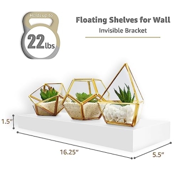 Stylish Sorbus Floating Shelves for Effortless Storage