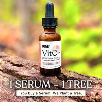 Keika VitC+ Vitamin C Serum for Face with Hyaluronic Acid, 1 fl oz.