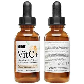 Keika VitC+ Vitamin C Serum for Face with Hyaluronic Acid, 1 fl oz.