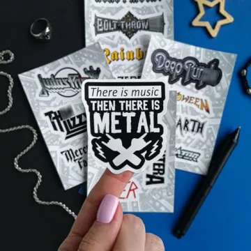 BulbaCraft Heavy Metal Stickers - 35 Durable Vinyl Designs