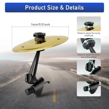 Car Cymbal Drum Air Vent Set - Fun Musical Accessory