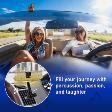 Car Cymbal Drum Air Vent Set - Fun Musical Accessory