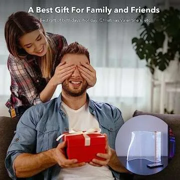 Modern Curved RGB Table Lamps for Bedrooms and Desks - Futuristic Ambient Mood Lighting for Gaming Rooms