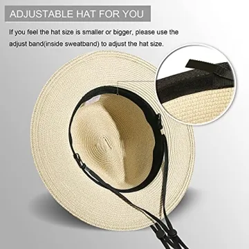Lanzom Women Panama Hat | Elegant Sun Protection UPF 50+
