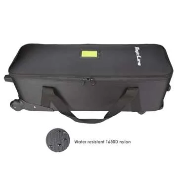 MagicLine Studio Trolley Case with Telescopic Handle 32.3x11x11.8 inch/82x28x30 cm, Rolling Camera Case,Carrying Bag with Wheels for Light Stands, Tripods, Strobes and Studio Lights,Telescopes.