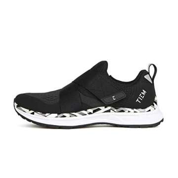 TIEM Slipstream - Black Geometric - Indoor Cycling Shoe, SPD Compatible (Women's Size 7.5)