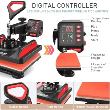 Lya Vinyl 12x15 Heat Press Machine for Custom DIY Projects