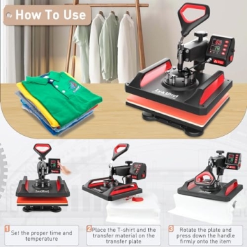 Lya Vinyl 12x15 Heat Press Machine for Custom DIY Projects