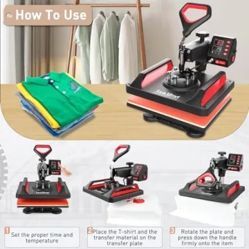 Lya Vinyl 12x15 Heat Press Machine for Custom DIY Projects