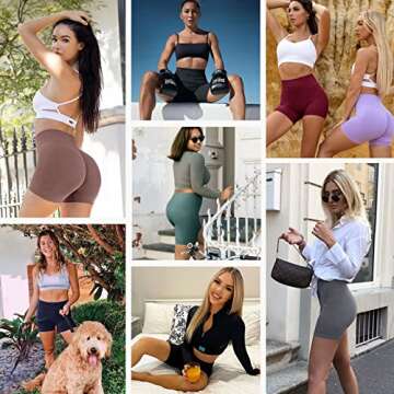 3 Pack Biker Shorts for Women - Stylish High Waisted Comfort