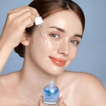 Genabelle Crystal Drop Hydra Booster Ampoule – Hydrating Serum with Hyaluronic Acid, Panthenol & Jojoba Oil for Skin Barrier and Glow – 1.01 fl.oz