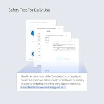 Genabelle Crystal Drop Hydra Booster Ampoule – Hydrating Serum with Hyaluronic Acid, Panthenol & Jojoba Oil for Skin Barrier and Glow – 1.01 fl.oz