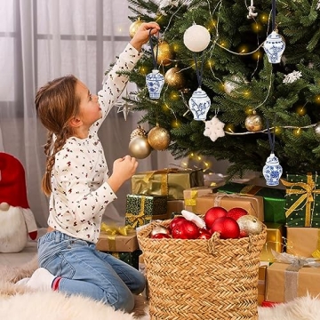 Goaste Mini Ginger Jar Ornaments for Unique Christmas Decor