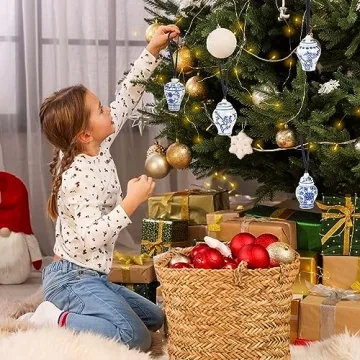 Goaste Mini Ginger Jar Ornaments for Unique Christmas Decor