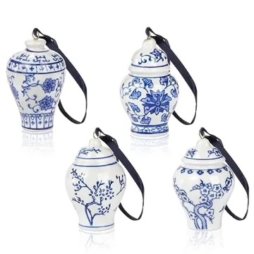 Goaste Mini Ginger Jar Ornaments for Unique Christmas Decor