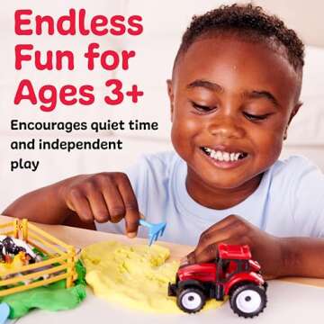 Creativity for Kids Sensory Pack: Farm, Sensory Toys for Toddlers 3-4+, Pretend Play Farm Animals Toys, Toddler Travel Activities