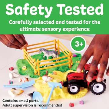 Creativity for Kids Sensory Pack: Farm, Sensory Toys for Toddlers 3-4+, Pretend Play Farm Animals Toys, Toddler Travel Activities