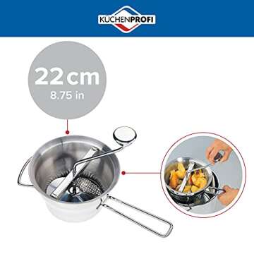 Küchenprofi Stainless Steel Food Mill: Premium Quality for Perfect Purees