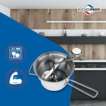 Küchenprofi Stainless Steel Food Mill - Versatile & Durable