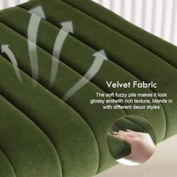 ONEVOG 30'' Modern Bar Stools - Stylish Velvet Chairs